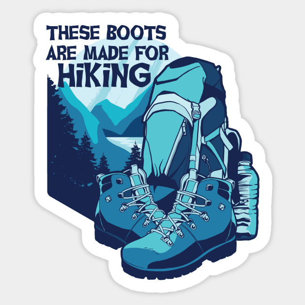 Boots for Hiking Sticker by LR_Collections
